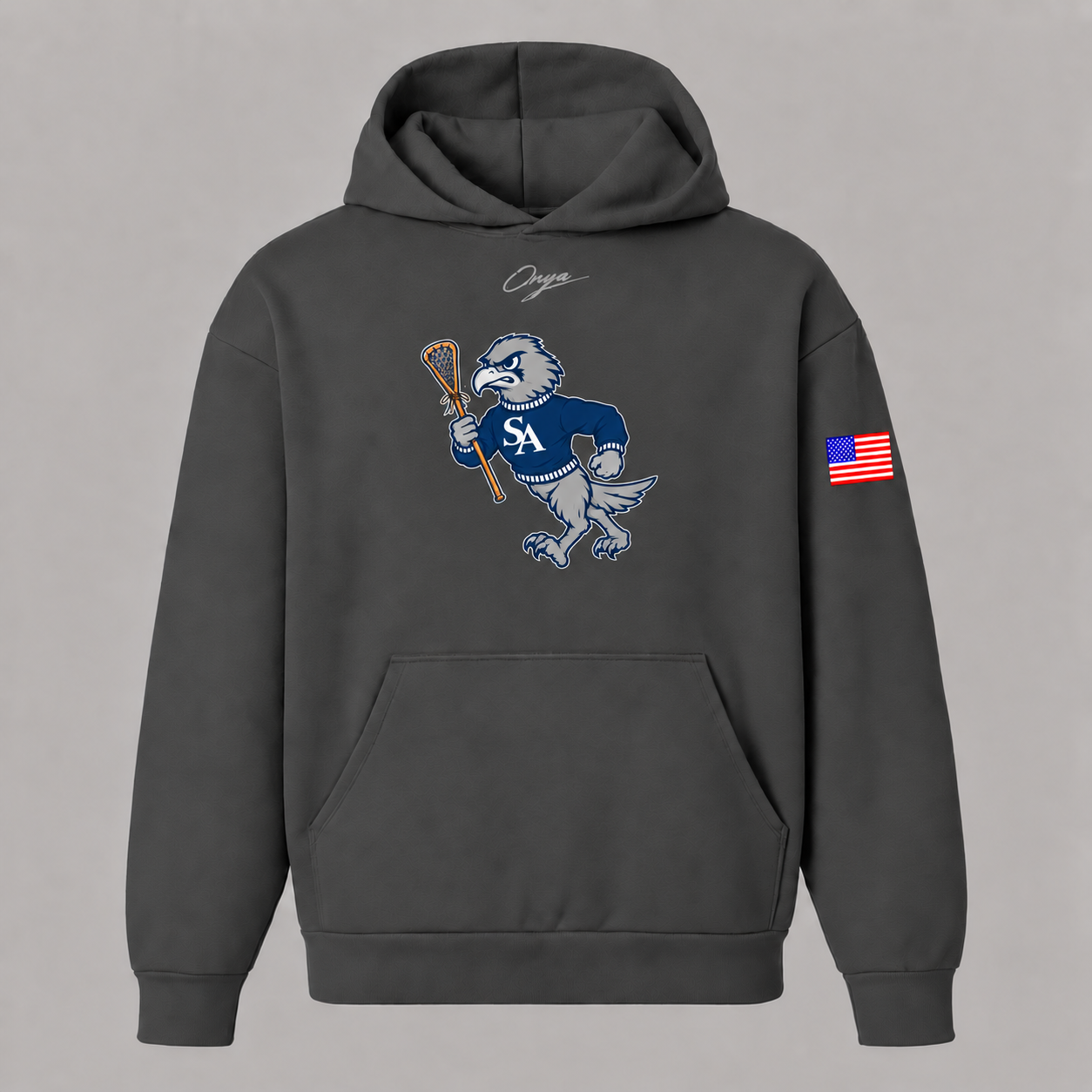 onya Post Game Hoodie - Hawks — front view