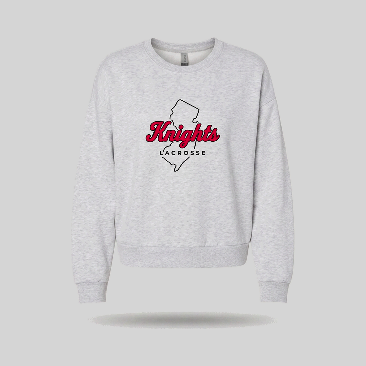 Women's Sunday Crew - Heather Grey front view