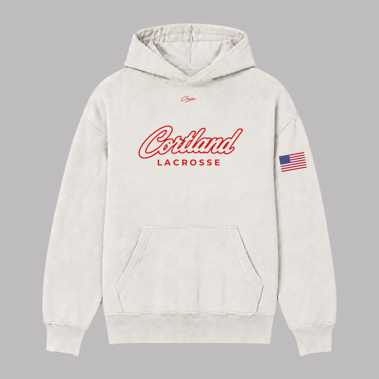 onya Post Game Hoodie — Cortland Lacrosse x Onya