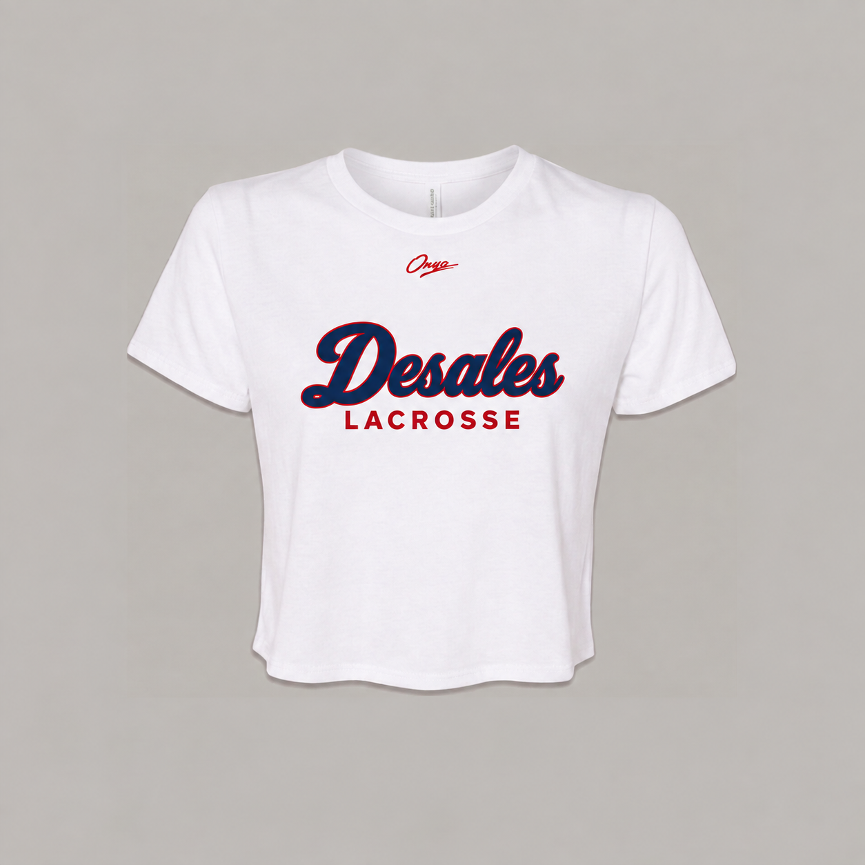 onya Good On Ya Crop Tee — DeSales Lacrosse x Onya