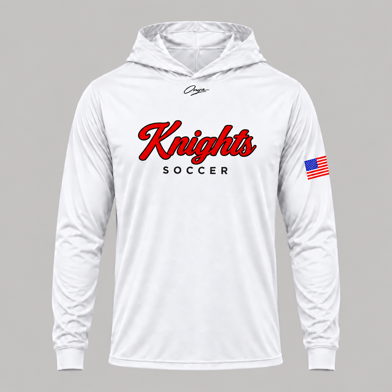 onya Offshore Hooded Tee — Rutgers Soccer x Onya