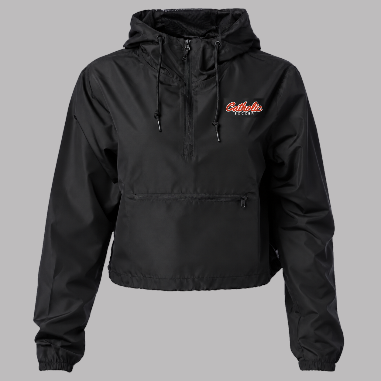 onya Cropped Windbreaker — Catholic Soccer x Onya