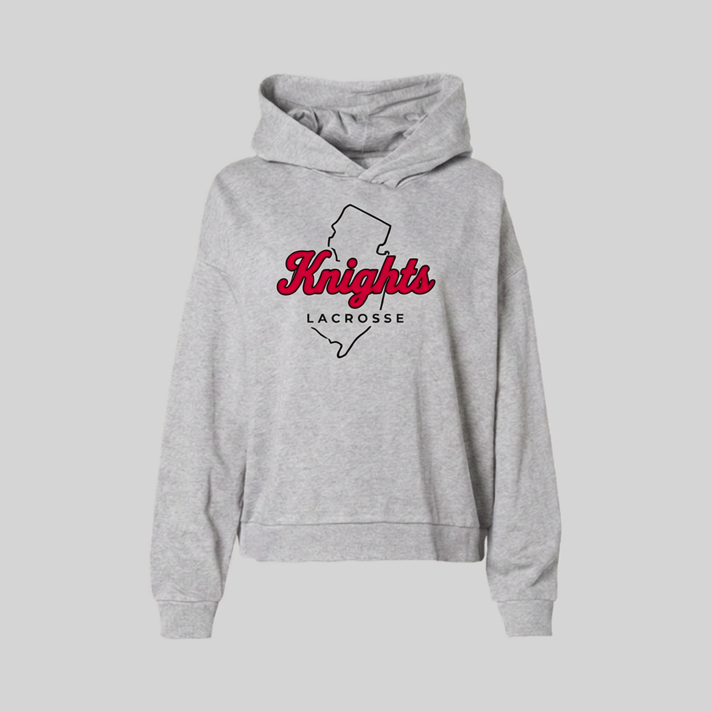 Women's Post-Game Hoodie - Heather Grey front view