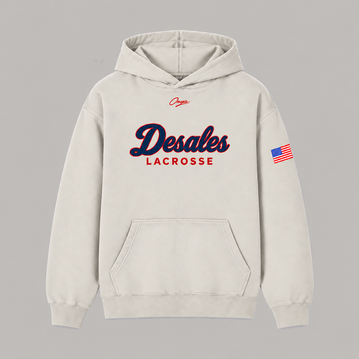 onya Post Game Hoodie — DeSales Lacrosse x Onya