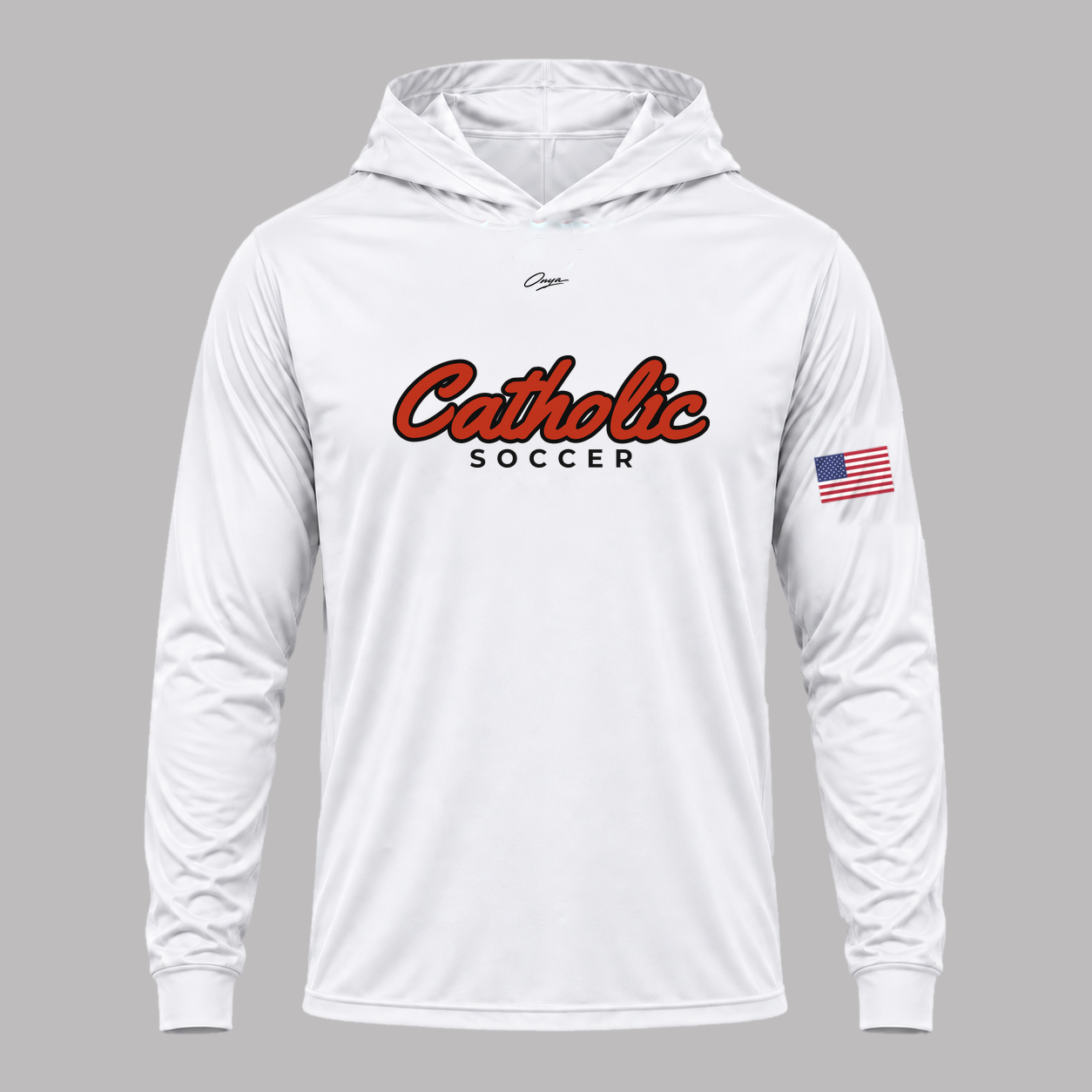 onya Offshore Hooded Tee — Catholic Soccer x Onya
