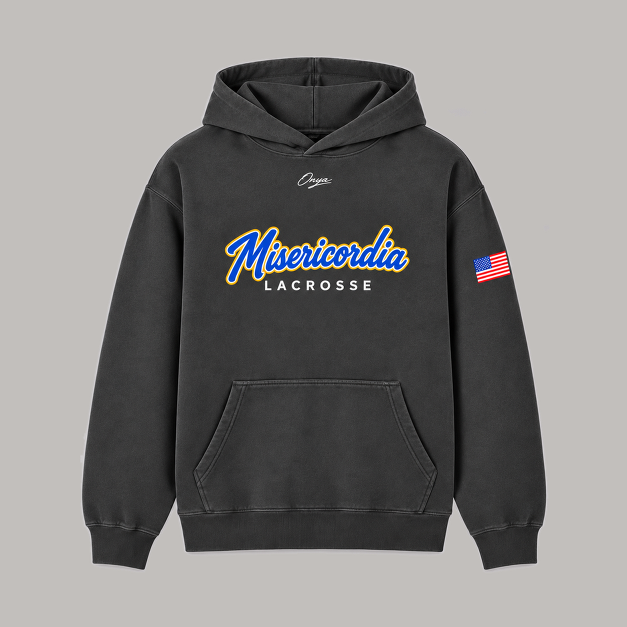 onya Post Game Hoodie — Misericordia x onya